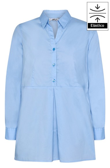 CAMISA MUJER MANGA REGULABLE
