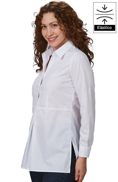 CAMISA MUJER MANGA REGULABLE