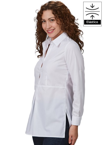 CAMISA MUJER MANGA REGULABLE