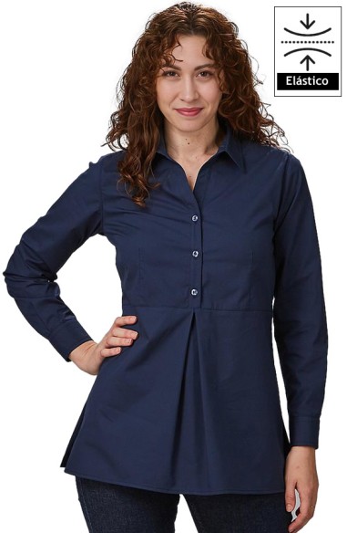 CAMISA MUJER MANGA REGULABLE