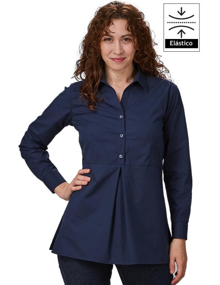 CAMISA MUJER MANGA REGULABLE