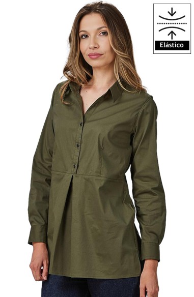 CAMICIA DONNA MANICA REGOLABILE