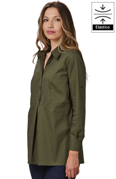 CAMICIA DONNA MANICA REGOLABILE