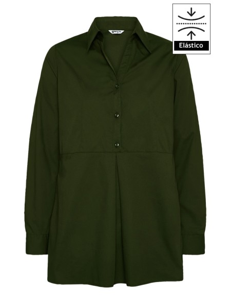 CAMISA CON CAIDA MANGA REGULABLE MUJER LIVIA