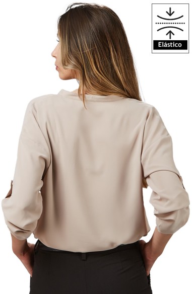 BLUSA MANGA REGULABLE MUJER MICAELA