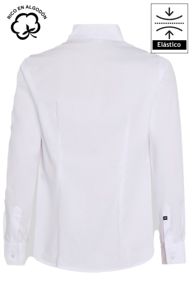 CAMICIA CON FIOCCO DONNA CINZIA -bianco
