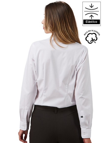 CAMICIA CON FIOCCO DONNA CINZIA -bianco