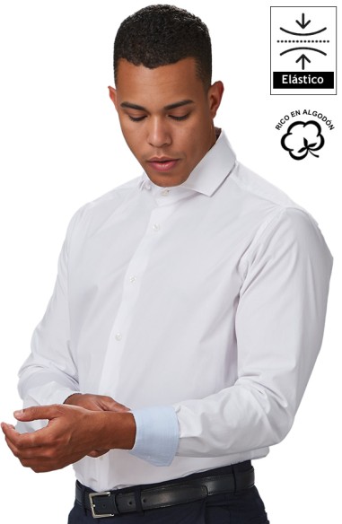 CAMISA CLÁSICA CUELLO ITALIANO HOMBRE STEFANO