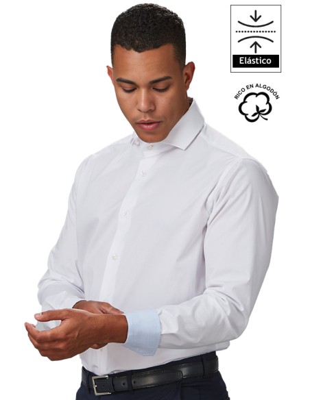 CAMISA CLÁSICA CUELLO ITALIANO HOMBRE STEFANO