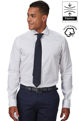 CAMISA CLÁSICA CUELLO ITALIANO HOMBRE STEFANO