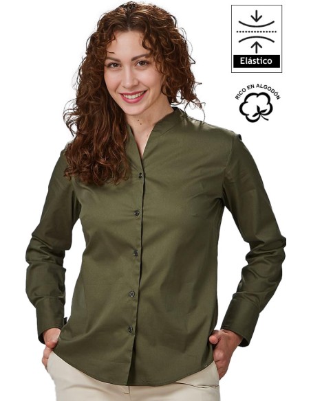 CAMISA ELYSIAN CUELLO CHIMENEA MUJER RACHELE