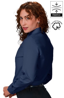 CAMISA MUJER M/L CLÁSICA COLORES BRUNA 2