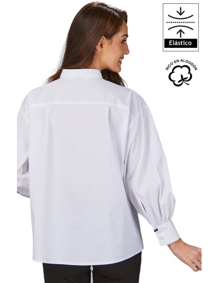 CAMICIA OVERSIZE DA MANICA A SBUFFO DONNA MADDALENA