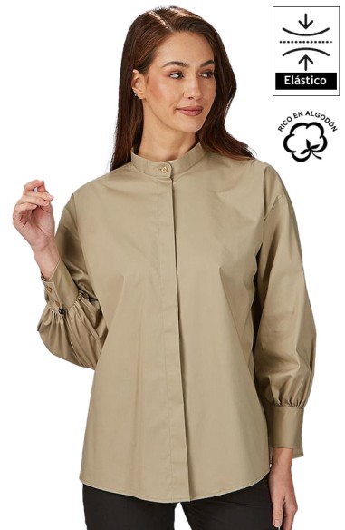 CAMICIA OVERSIZE DA MANICA A SBUFFO DONNA MADDALENA