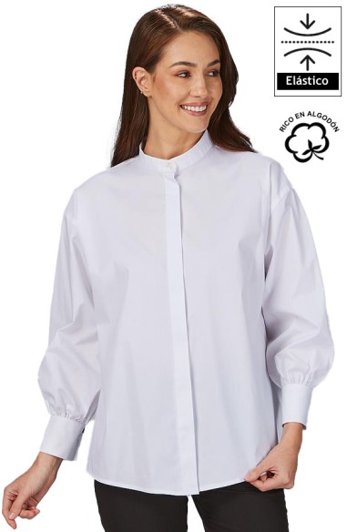 CAMICIA OVERSIZE DA MANICA A SBUFFO DONNA MADDALENA