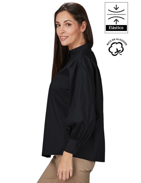 CAMICIA OVERSIZE DA MANICA A SBUFFO DONNA MADDALENA