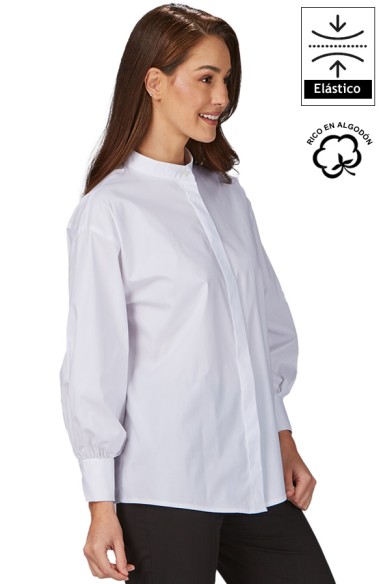 CAMISA OVERSIZE MANGAS ABULLONADAS MUJER MADDALENA