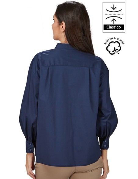 CAMICIA OVERSIZE DA MANICA A SBUFFO DONNA MADDALENA