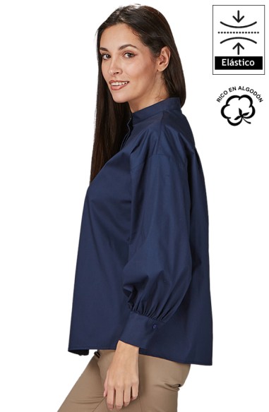 CAMISA OVERSIZE MANGAS ABULLONADAS MUJER MADDALENA