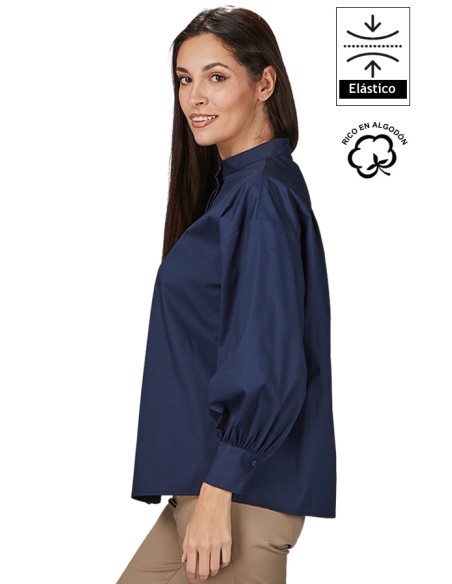 CAMICIA OVERSIZE DA MANICA A SBUFFO DONNA MADDALENA