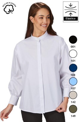 CAMISA OVERSIZE MANGAS ABULLONADAS MUJER MADDALENA