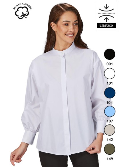 CAMICIA OVERSIZE DA MANICA A SBUFFO DONNA MADDALENA