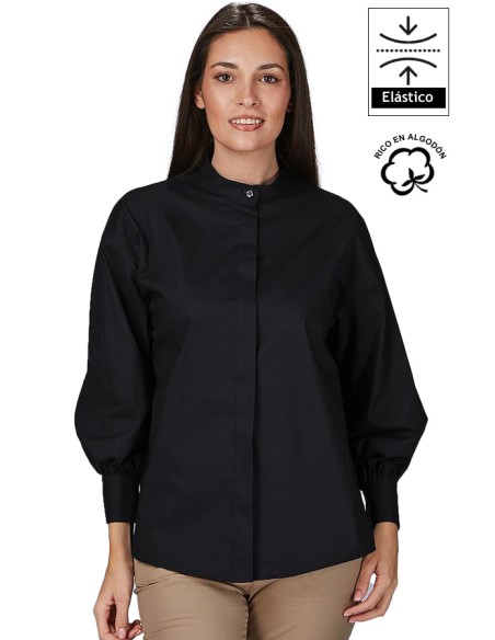 CAMISA OVERSIZE MANGAS ABULLONADAS MUJER MADDALENA