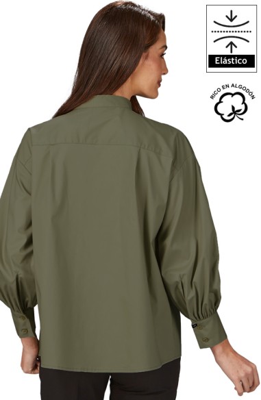 CAMICIA OVERSIZE DA MANICA A SBUFFO DONNA MADDALENA