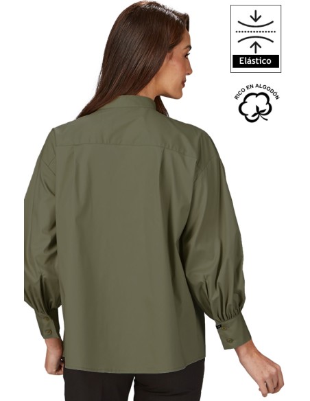 CAMICIA OVERSIZE DA MANICA A SBUFFO DONNA MADDALENA