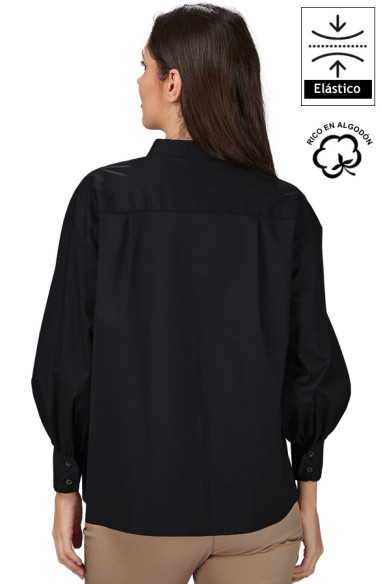 CAMICIA OVERSIZE DA MANICA A SBUFFO DONNA MADDALENA