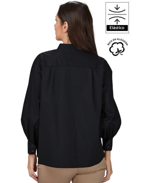 CAMICIA OVERSIZE DA MANICA A SBUFFO DONNA MADDALENA