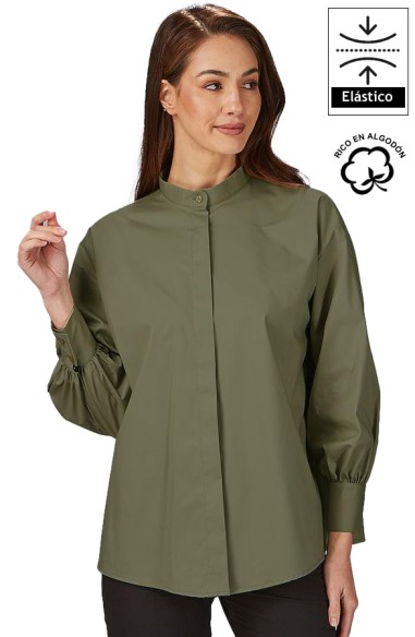 CAMICIA OVERSIZE DA MANICA A SBUFFO DONNA MADDALENA