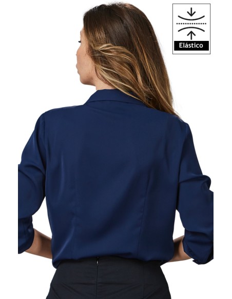 BLUSA CON FIOCCO CON MANICA 3/4 MUJER FLAVIA