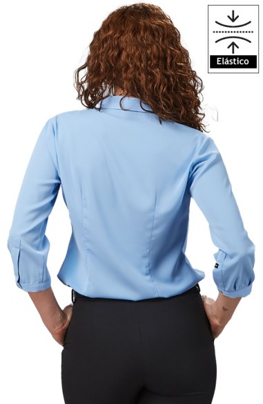 BLUSA CON LAZO y MANGA 3/4 MUJER FLAVIA