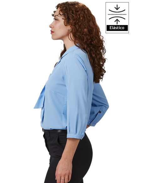 BLUSA CON FIOCCO CON MANICA 3/4 MUJER FLAVIA