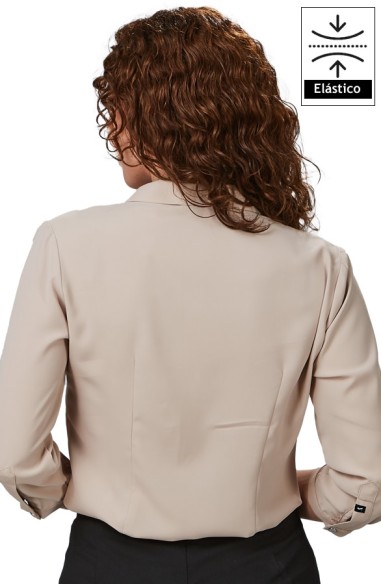 BLUSA CON LAZO y MANGA 3/4 MUJER FLAVIA