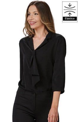 BLUSA CON LAZO y MANGA 3/4 MUJER FLAVIA 2