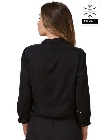BLUSA CON FIOCCO CON MANICA 3/4 MUJER FLAVIA