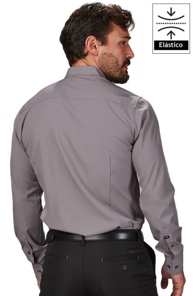 CAMICIA COOL DRY CLASSICA UOMO GABRIEL -Grigio