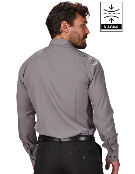 CAMICIA COOL DRY CLASSICA UOMO GABRIEL -Grigio