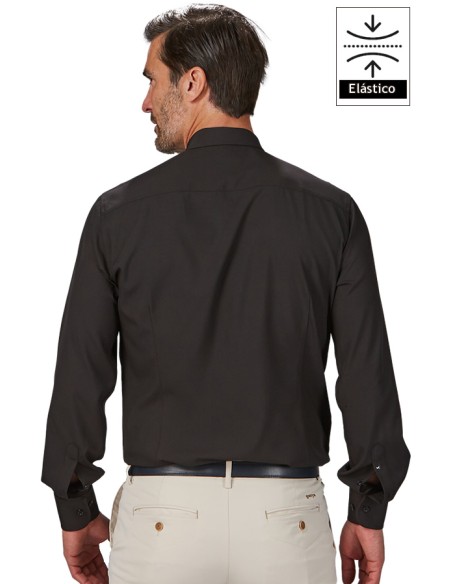 CAMICIA COOL DRY CLASSICA UOMO GABRIEL -Nero