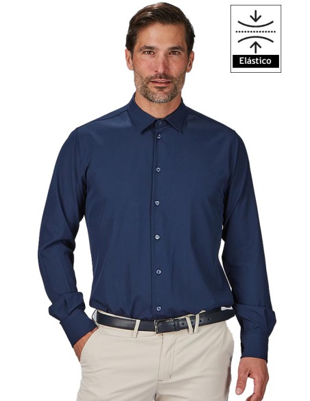 CAMICIA COOL DRY CLASSICA UOMO GABRIEL -Blu Navy