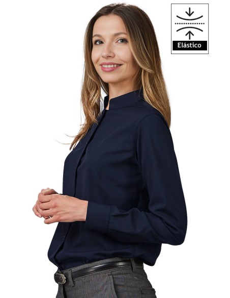 CAMISA COOL DRY CUELLO MAO MUJER GIULIA