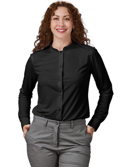 CAMICIA INTERLOCK COLLO ALLA COREANA DONNA RENATA