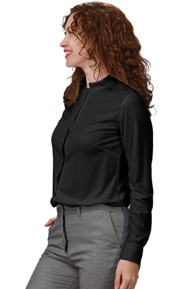 CAMISA INTERLOCK CUELLO MAO MUJER RENATA