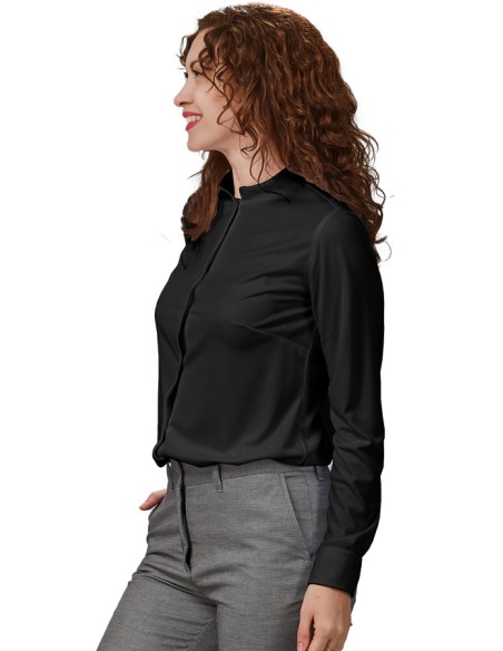 CAMICIA INTERLOCK COLLO ALLA COREANA DONNA RENATA