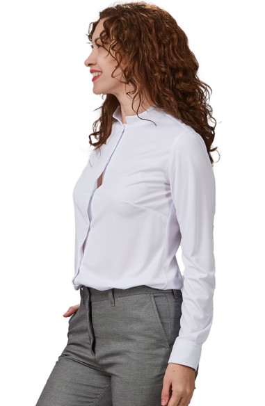 CAMICIA INTERLOCK COLLO ALLA COREANA DONNA RENATA