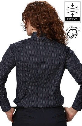 CAMICIA A POIS BICOLORE DONNA SABRINA 2