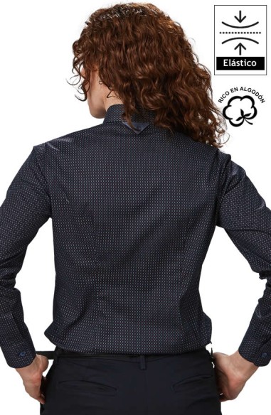 CAMICIA A POIS BICOLORE DONNA SABRINA