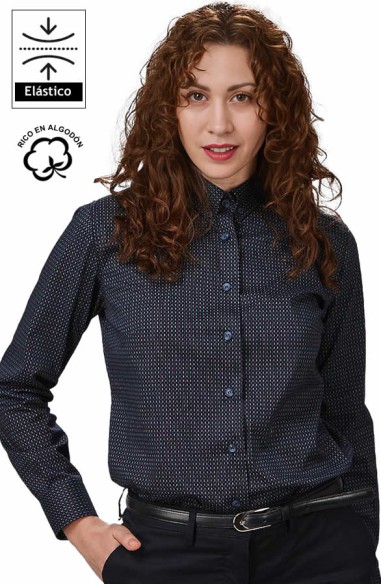 CAMISA DE PUNTOS BICOLOR MUJER SABRINA